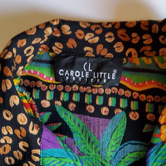 Vintage CAROLE LITTLE Petites - Women's TOP - SMALL - Picture 6 of 7